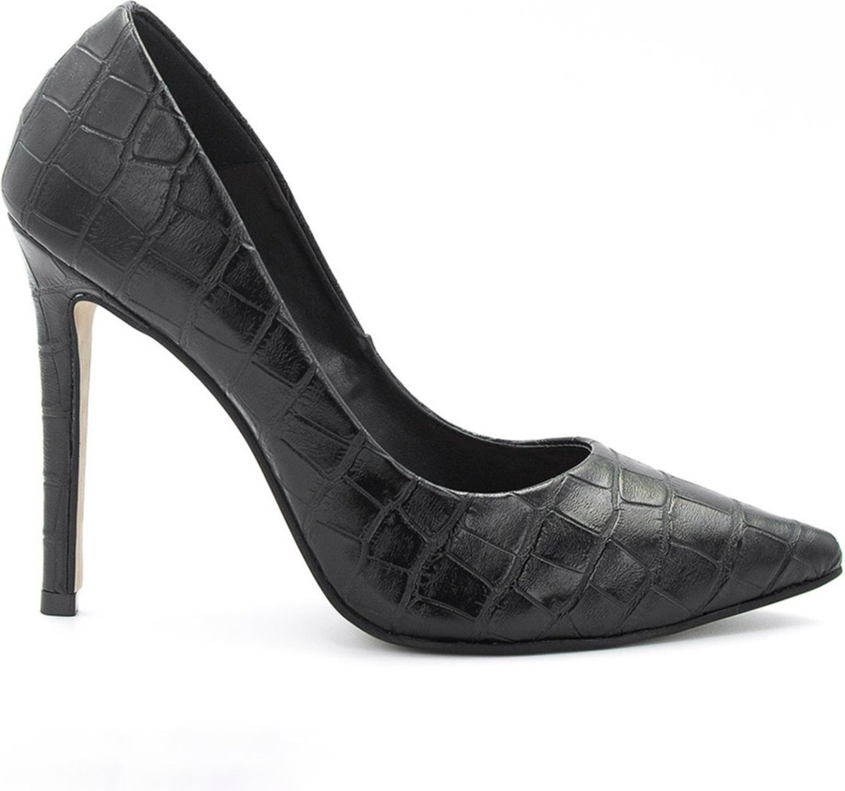 Scarpin Zatta Salto Alto Bico Fino Suzy Croco