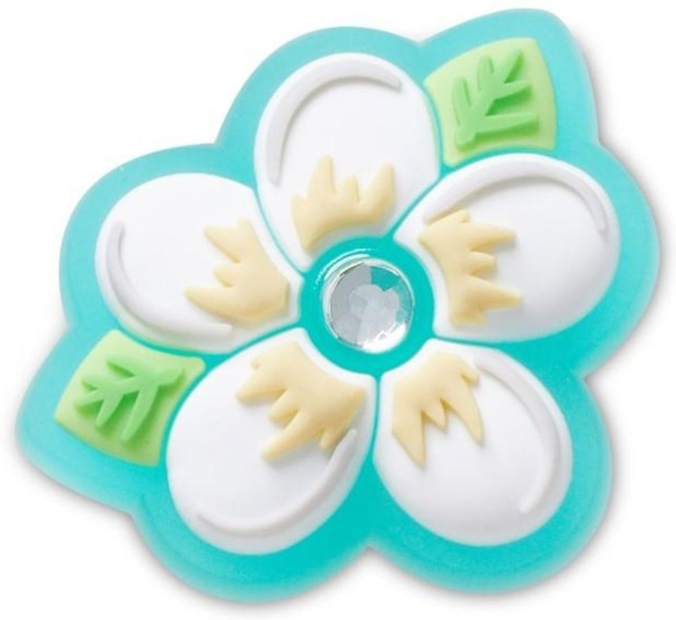 Infantil - Jibbitz™ Flor Plumeria com Gema