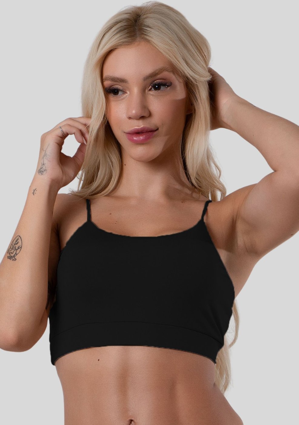 Imagem principal Top Alcinha Anágua Segunda Pele Roupa Feminina Cropped Feminino Rioutlet branco Rioutlet branco