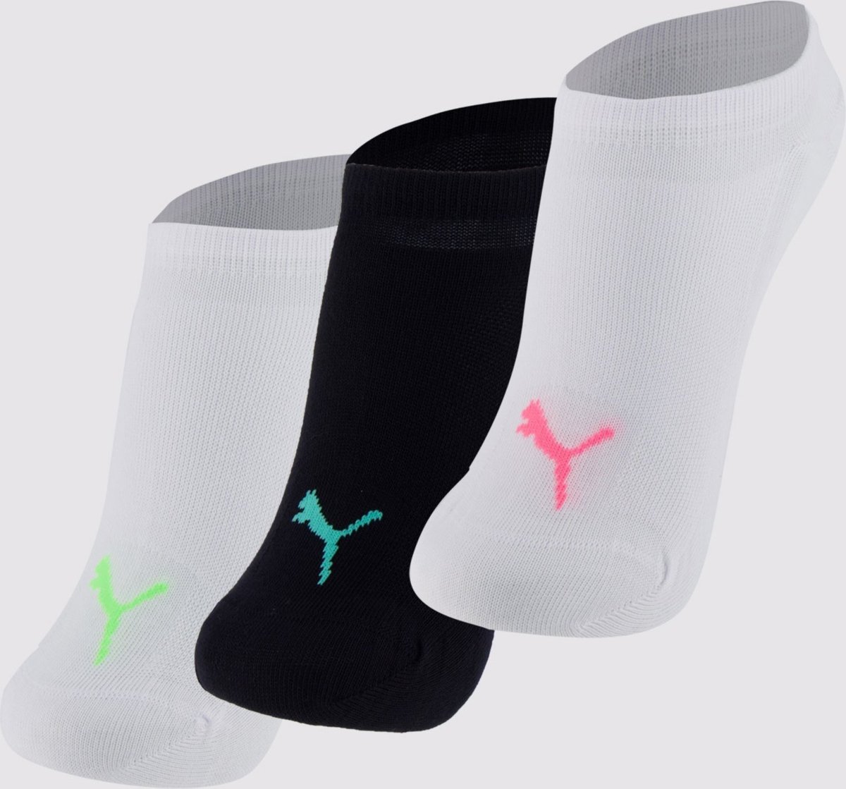 Kit Meia Puma Sapatilha Invisivel 3 Pares Feminina