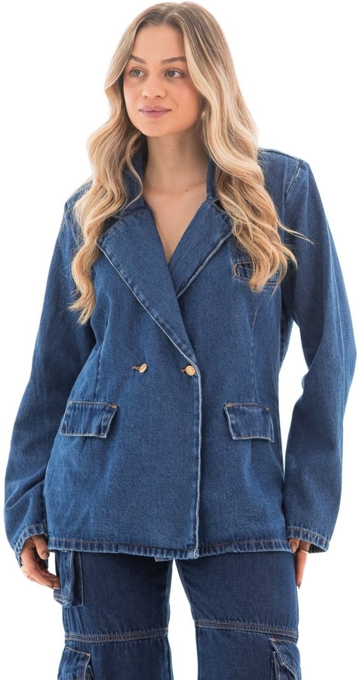 Blazer Feminino Arauto Oversized Com Ombreira