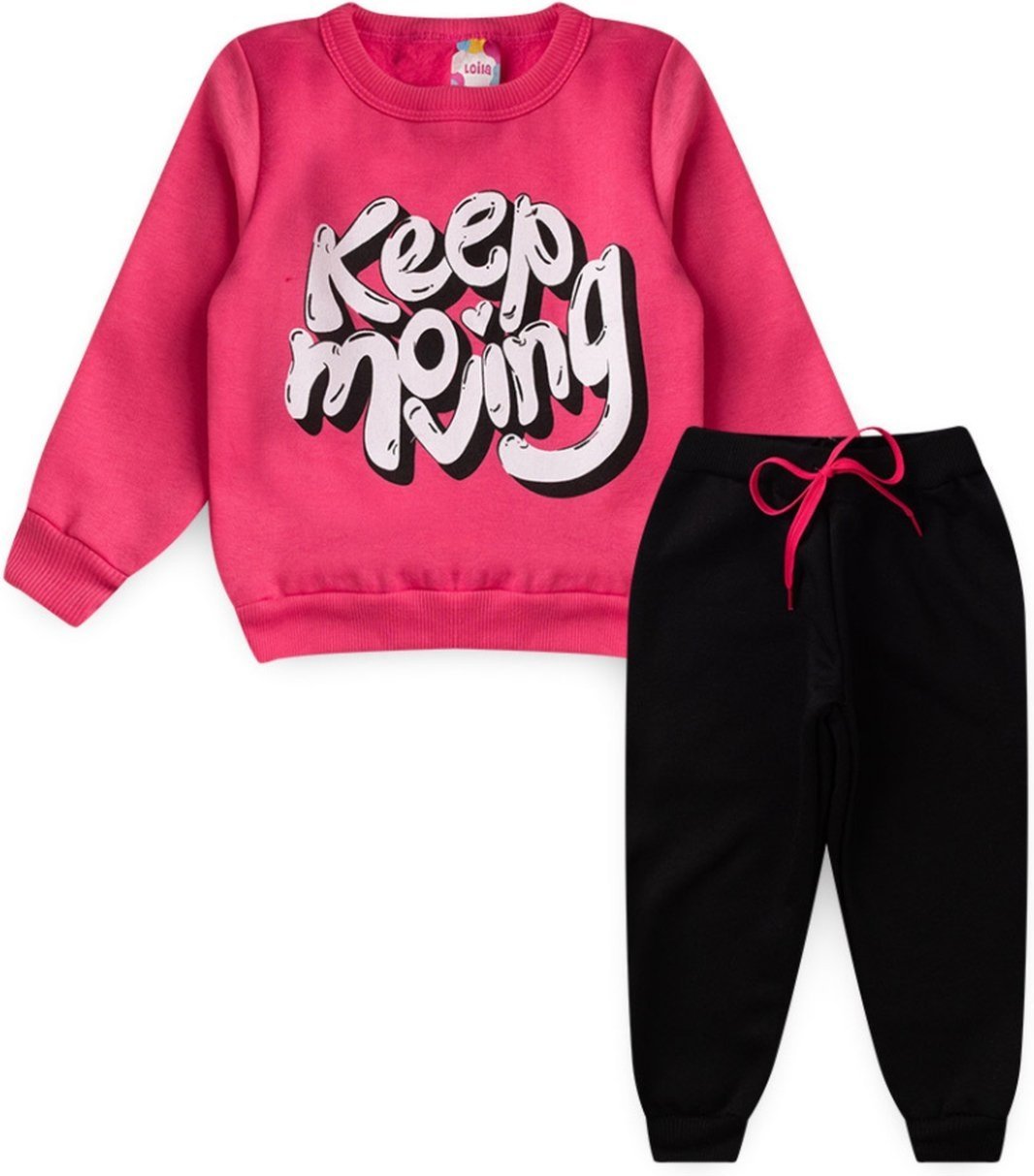 Imagem principal Infantil - Conjunto Moletom Keep Moving VIDA COSTEIRA pink VIDA COSTEIRA pink