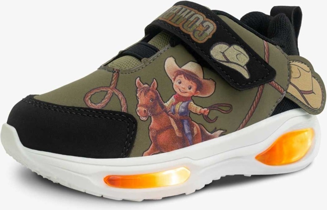 Infantil - Tênis Com Led Pópidi Cowboy Menino Xerife Preto