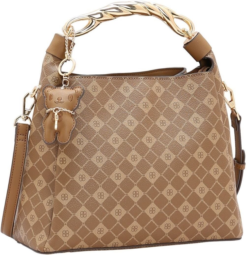 Bolsa Feminina Chenson Monograma Elemento Gráfico 3485388 Natural