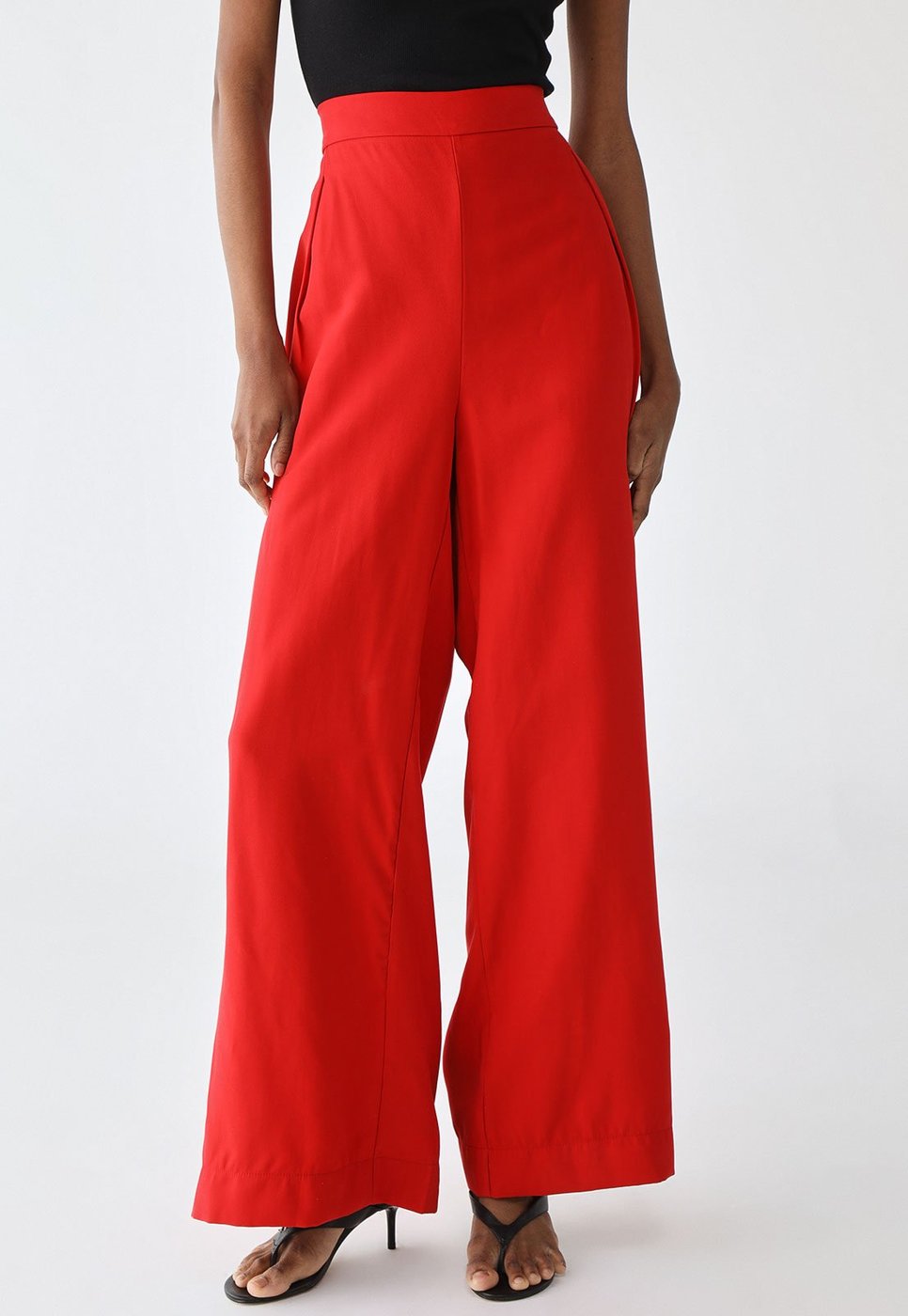 Imagem principal Calça Colcci Pantalona Cós Elástico Vermelha vermelho Colcci vermelho