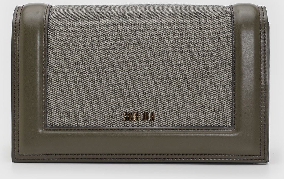 Bolsa Feminina Santa Lolla Pequena Texturizada Oliva