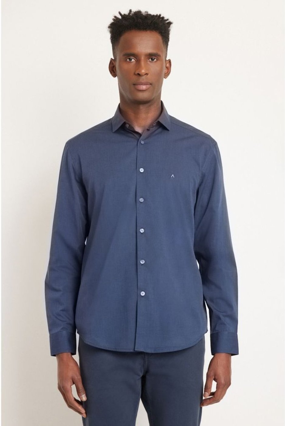 Imagem principal Camisa Aramis Regular Manga Longa Fil a Fil Marinho azul marinho Aramis azul marinho