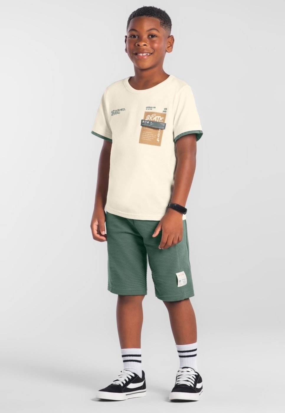 Infantil - Conjunto menino em malha de skate