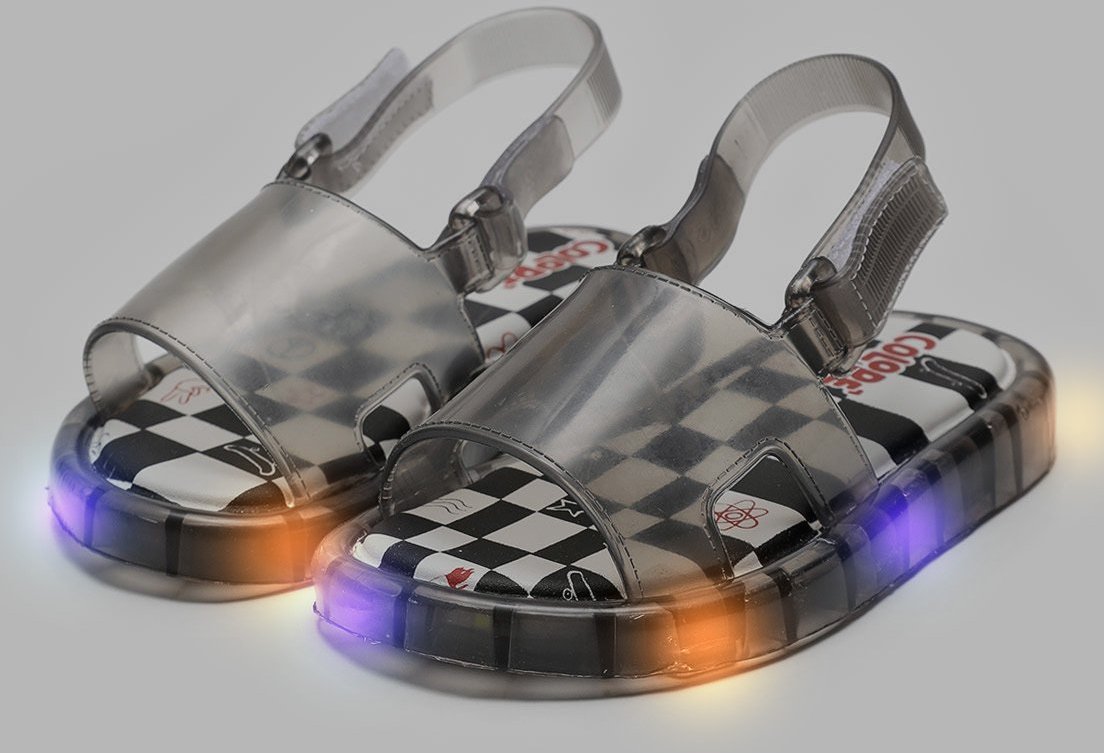 Imagem principal Infantil - Sandália Pimpolho Colorê Led Preta preto Pimpolho preto