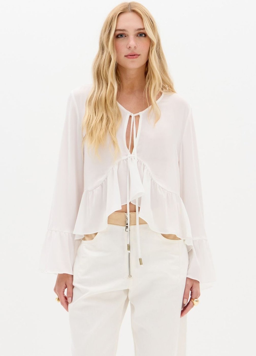 Imagem principal Blusa Bata Manga Longa Fluida My Favorite Things branco My Favorite Things branco