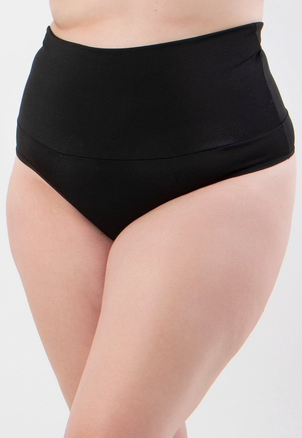 Imagem principal Calcinha Modeladora Diluxo Cintura Alta Cinta Lingerie Plus Size Compressão Preta preto Diluxo preto