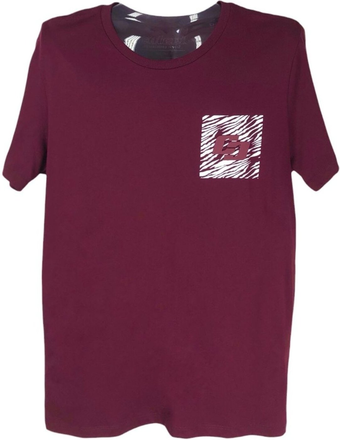 Imagem principal Camiseta Com Detalhe Estampado Colcci Bordo Colcci bordô