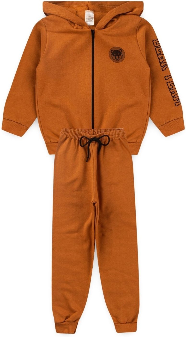Imagem principal Infantil - Conjunto Moletom Peluciado Masculino Bear Team - Caramelo Mega Kids unico Mega Kids unico