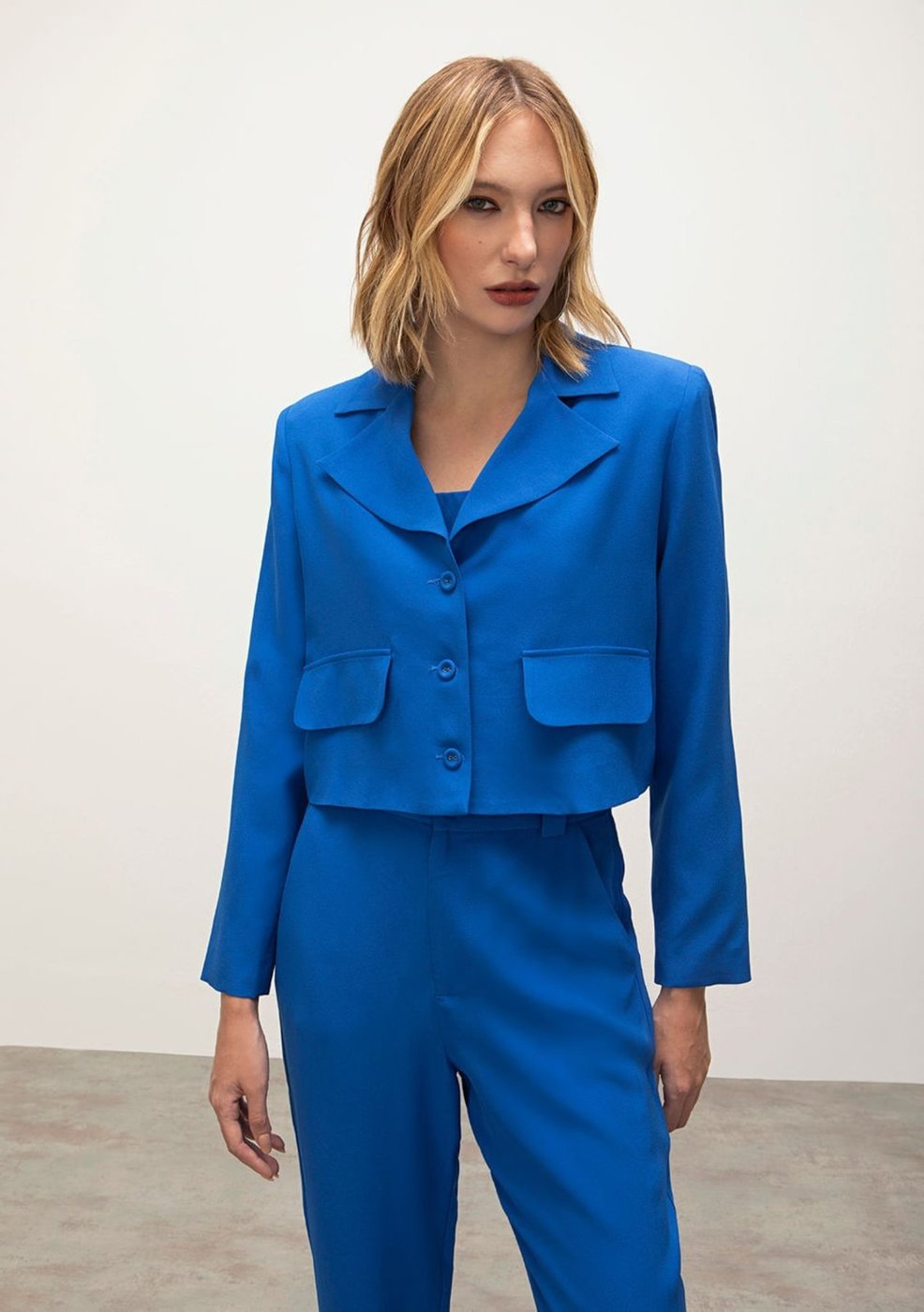 Blazer Iódice Com Lapela Com Botões