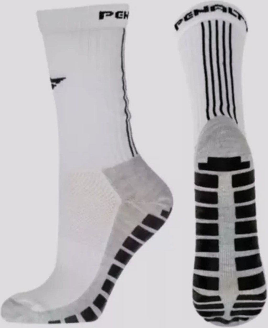 Meia Penalty Grip Antiderrapante Branca