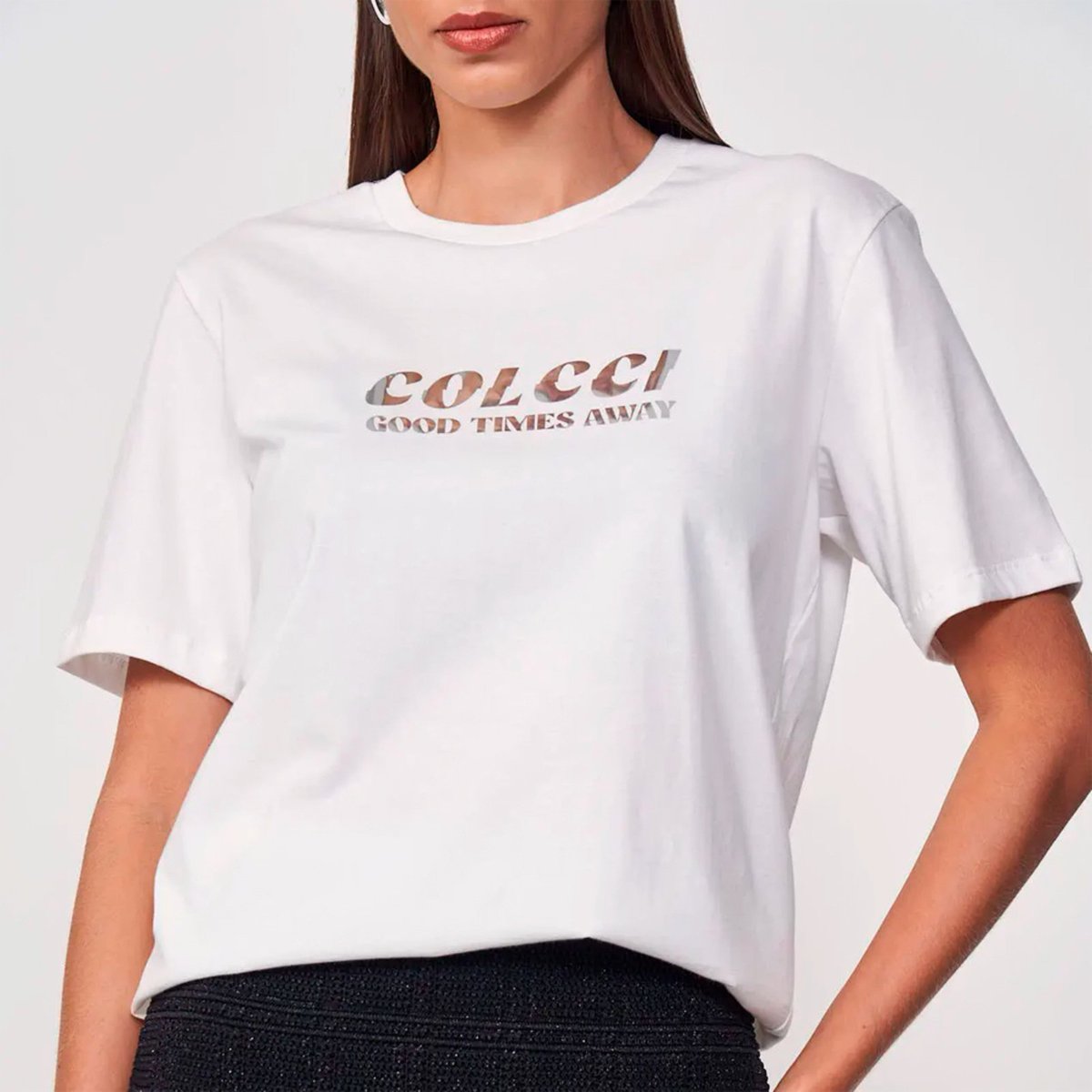 Imagem principal Camiseta Colcci Boy In25 Off White Feminino amarelo white Colcci amarelo white