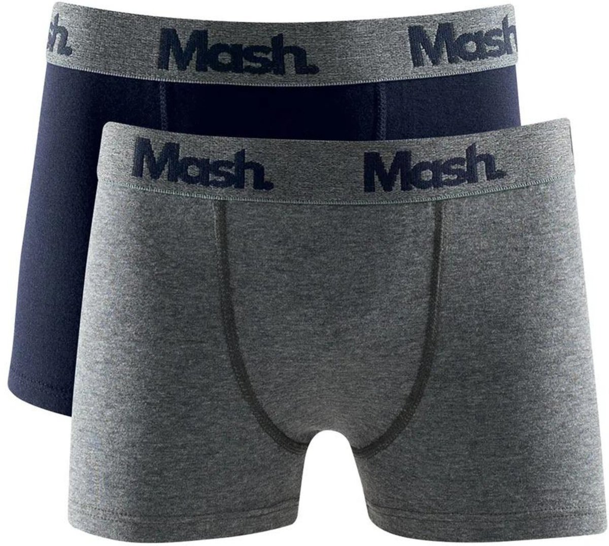 Imagem principal Kit 2 Cueca Boxer Mash Masculina Elástico marinho G azul MASH azul
