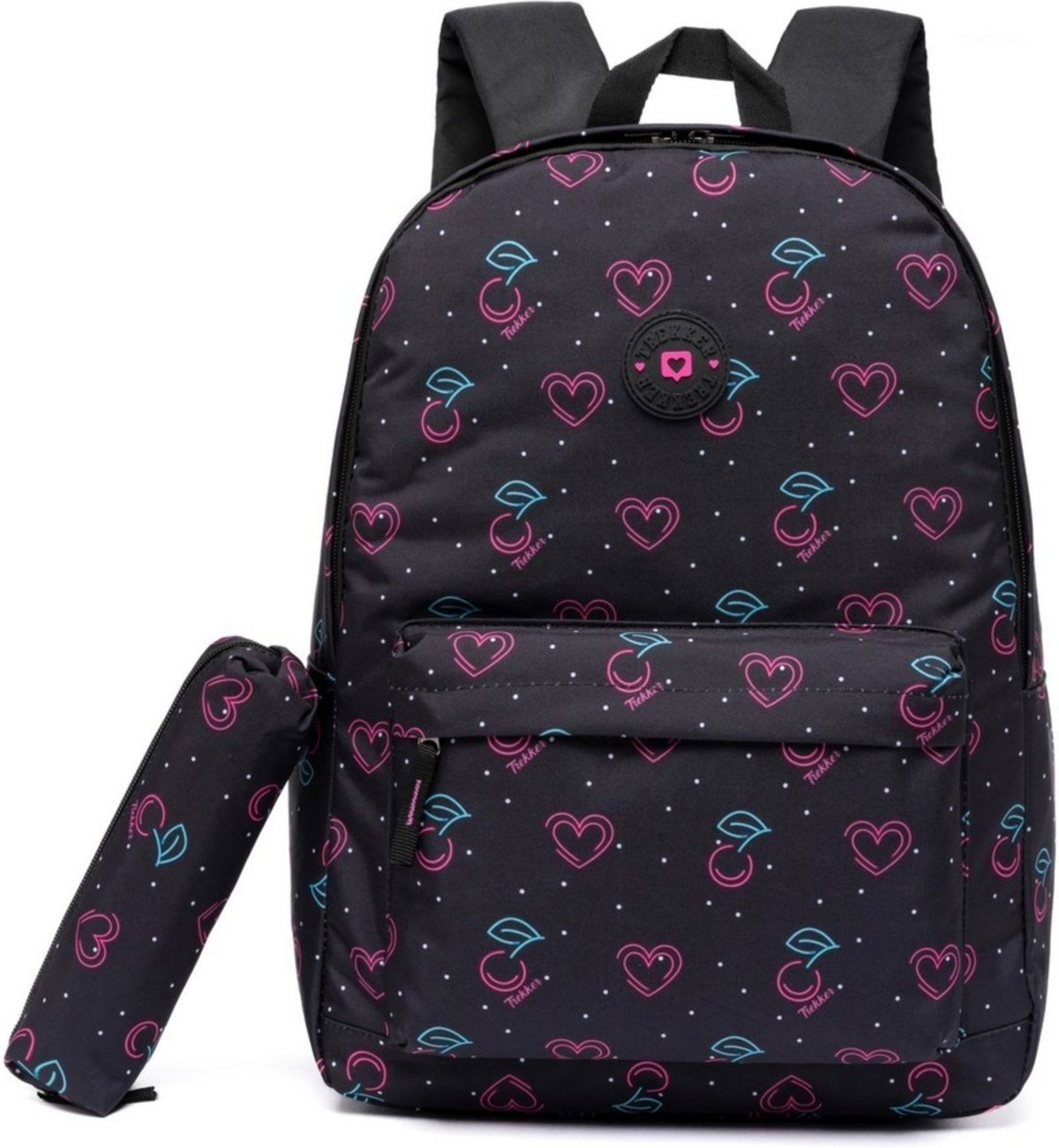 Mochila Escolar Feminina Resistente Faculdade Estojo Moderno Espaçoso