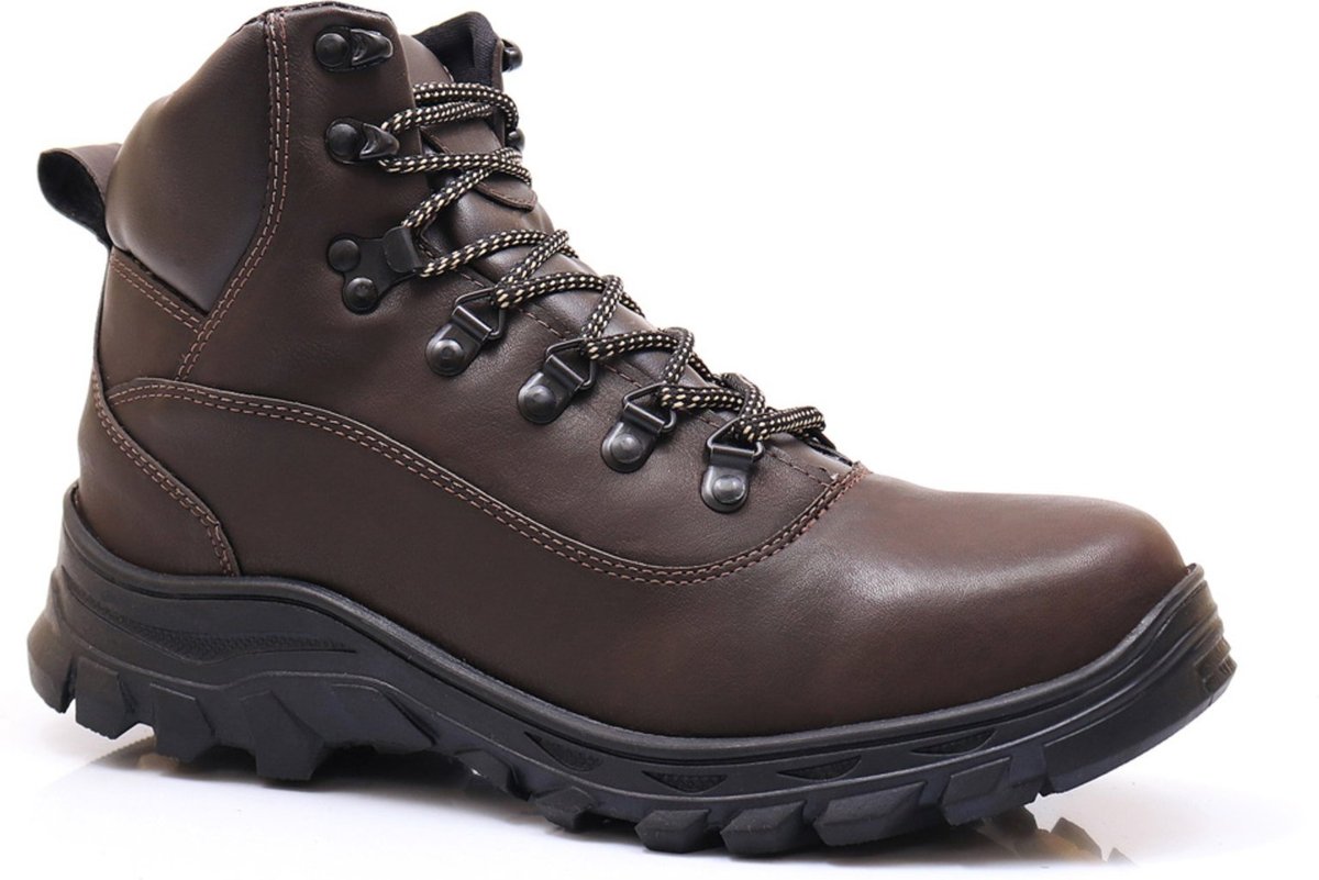 Imagem principal Botina Masculina Coturno Segurança Lançamento Café Lavini Shoes marrom Lavini Shoes marrom