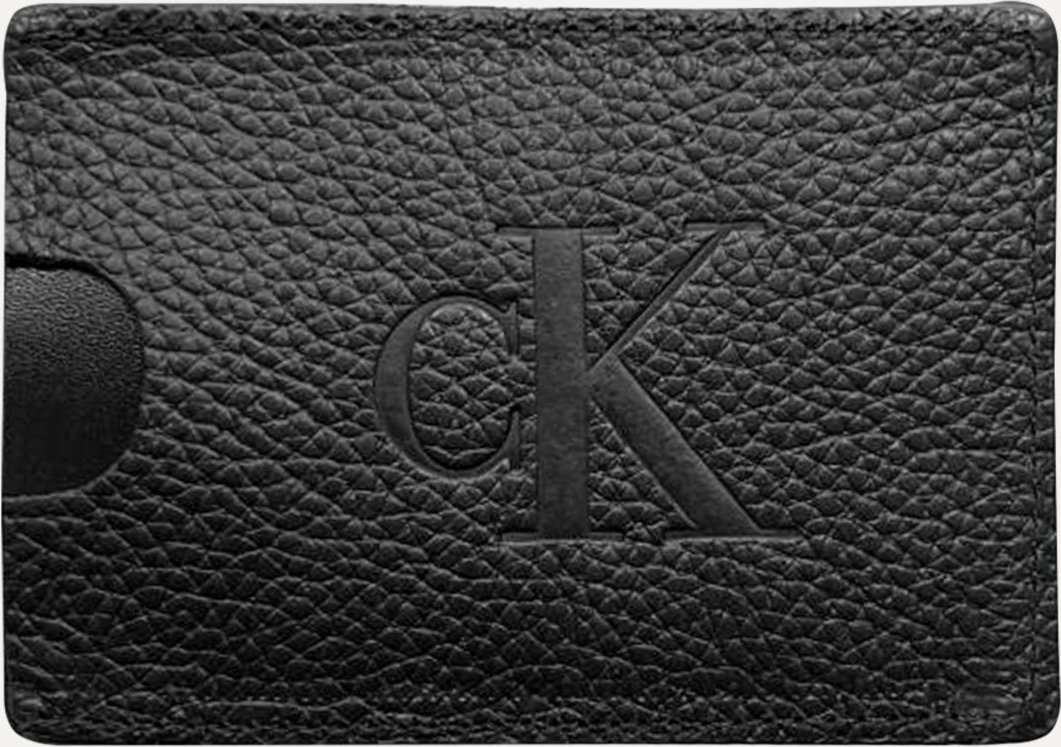 Imagem principal Carteira Calvin Klein Porta Cartão Couro CKJ Queima Preta café Calvin Klein café