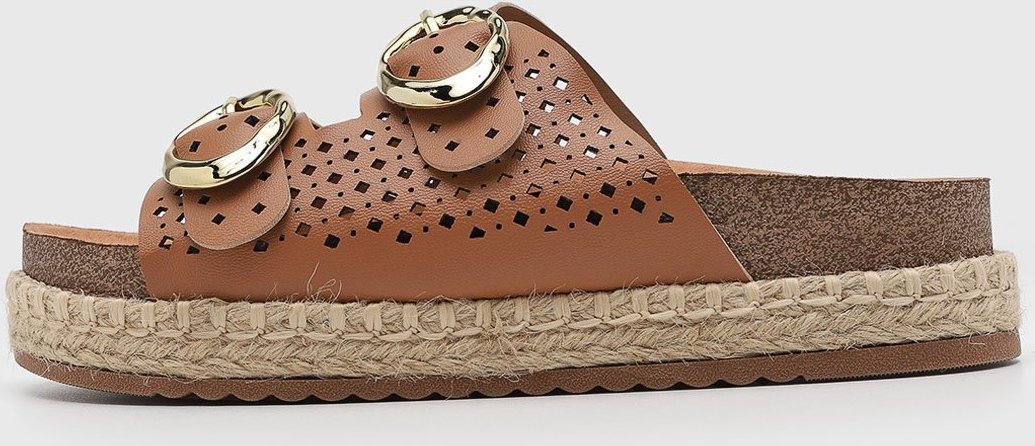 Imagem principal Sandália Feminina Beira Rio Espadrille Fivelas marrom BEIRA RIO marrom