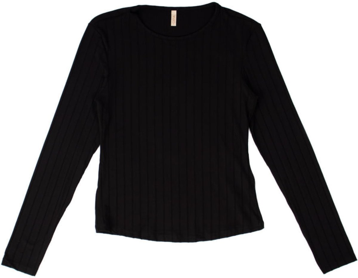 Imagem principal Blusa Feminina Cativa Manga Longa Canelada preto Cativa preto