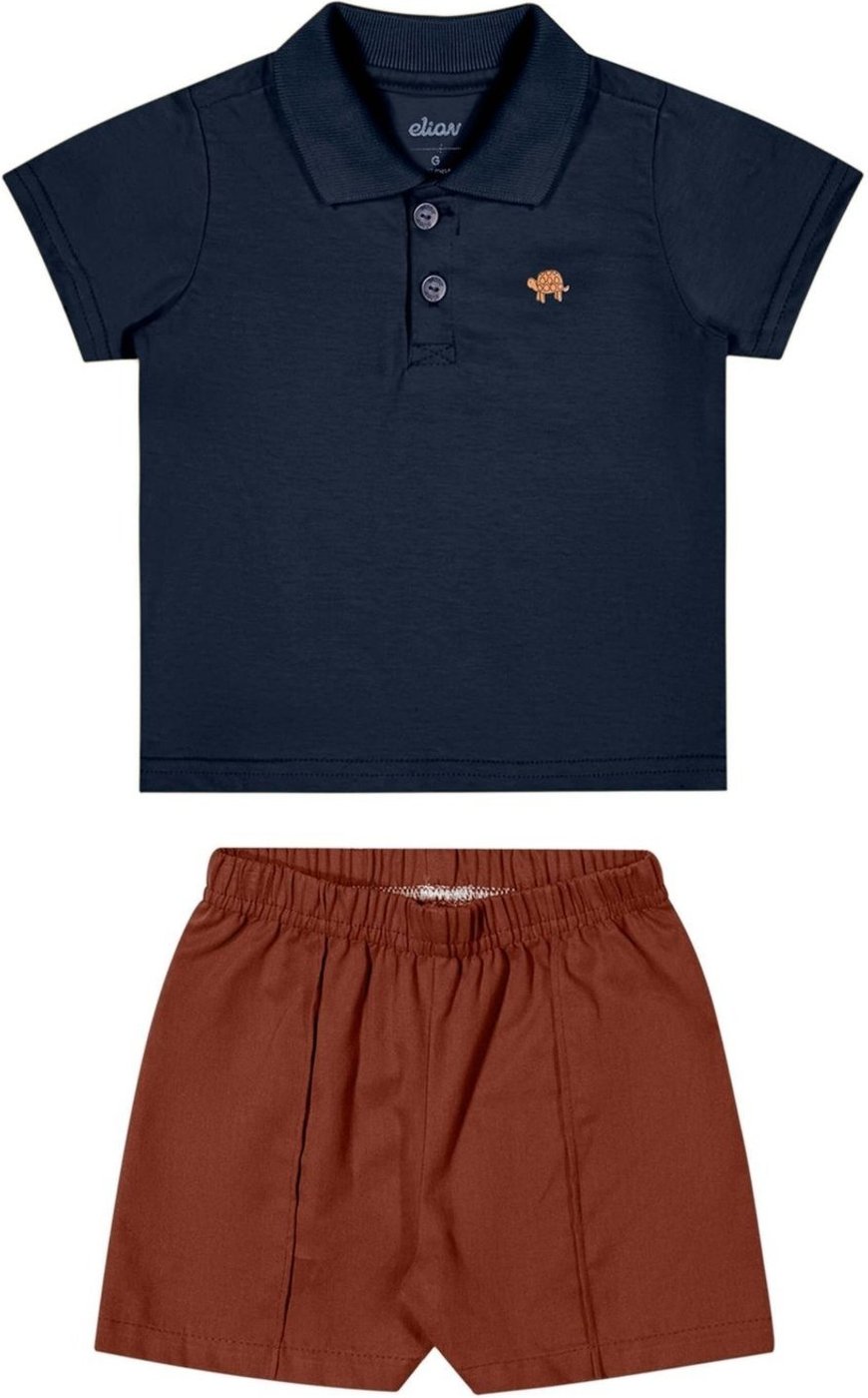 Imagem principal Infantil - Conjunto Menino Polo Tartaruga Elian vermelho Elian vermelho