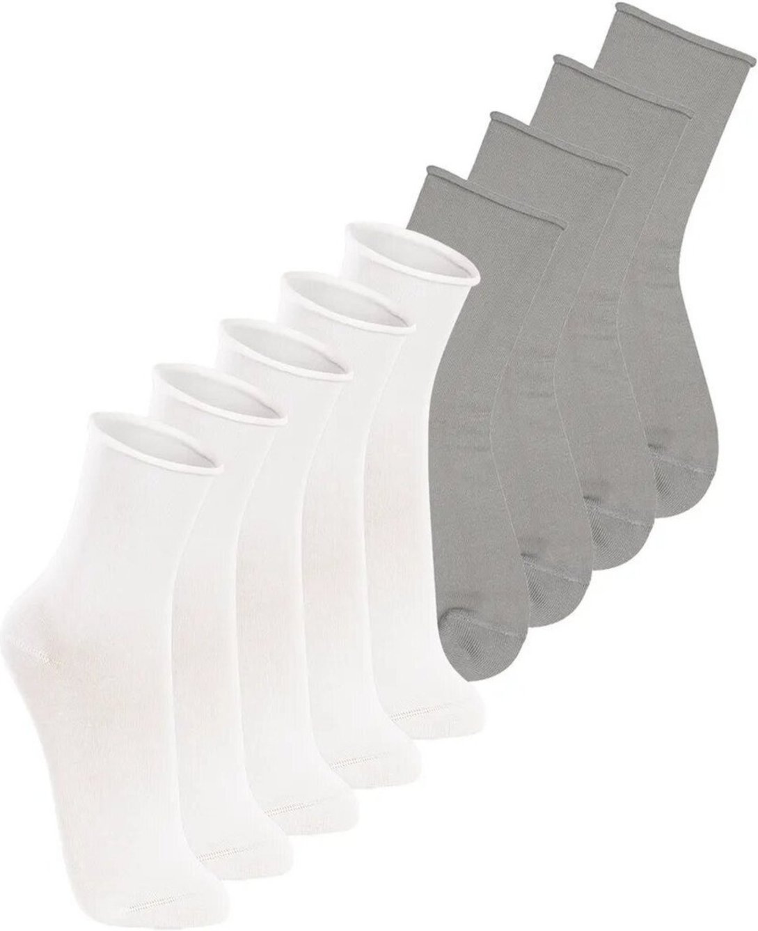 Kit com 9 Meias sem Punho Cano Médio Lupo