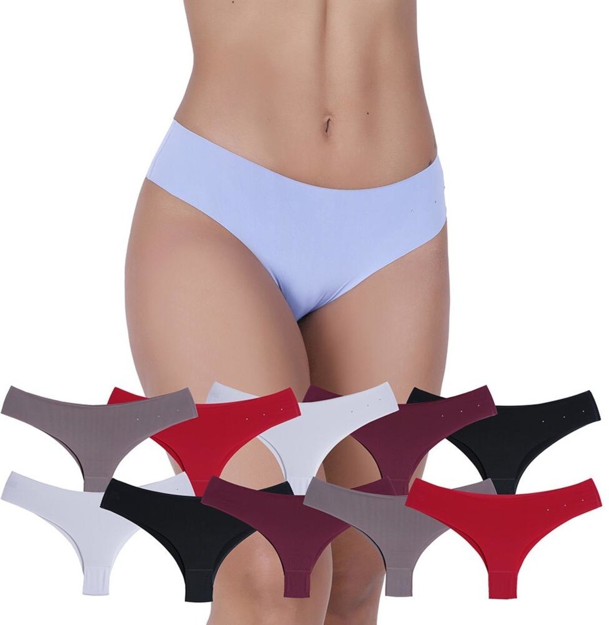 Imagem principal Kit 10 Calcinhas Nua Sem Costura Concept Lingerie multicolorido Concept Lingerie multicolorido