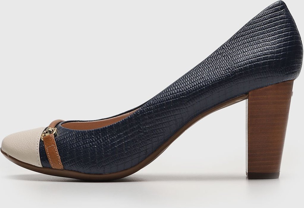 Scarpin Jorge Bischoff Lezard Azul-Marinho