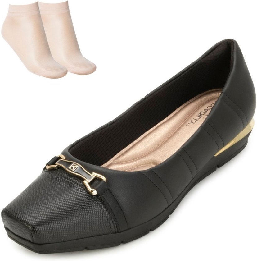 Imagem principal Sapato Piccadilly e Meia PD25-14732 Dourado preto Piccadilly preto