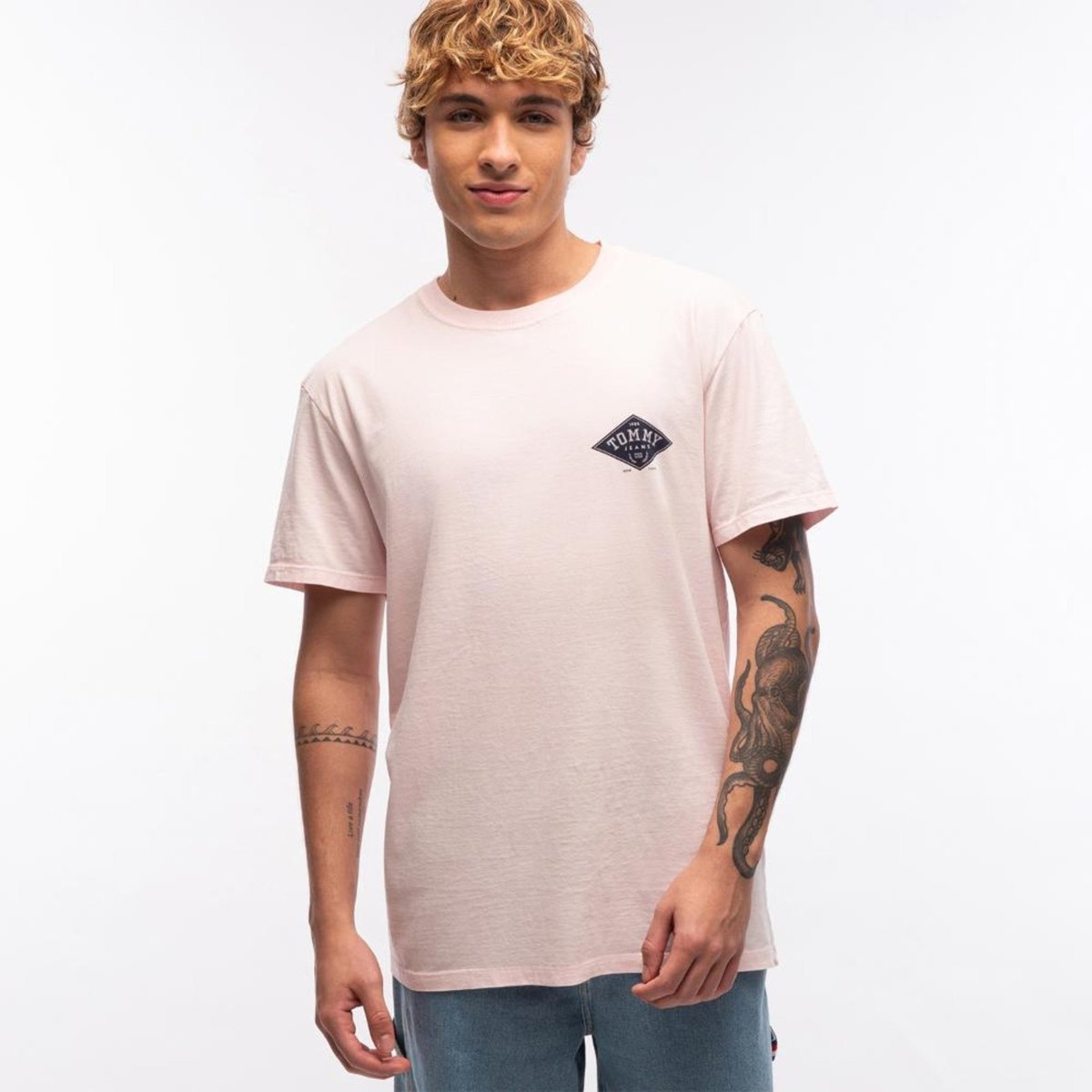 Imagem principal Camiseta Varsity Relaxed - EEG Tommy Jeans rosa Tommy Jeans rosa