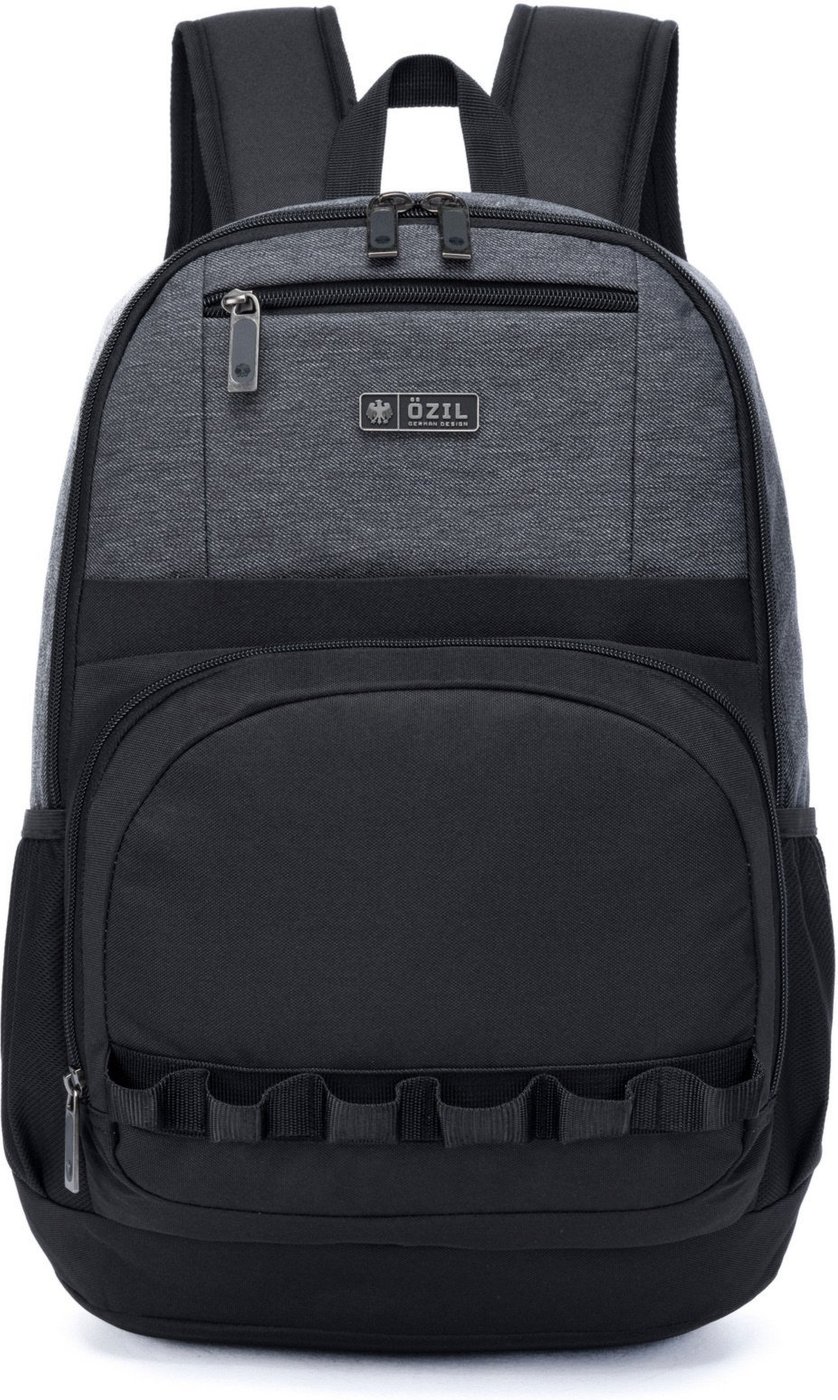 Imagem principal Mochila Masculina Bolsa Notebook USB Resistente Espaçosa Trabalho Faculdade Ozil cinza/preto Ozil cinza/preto