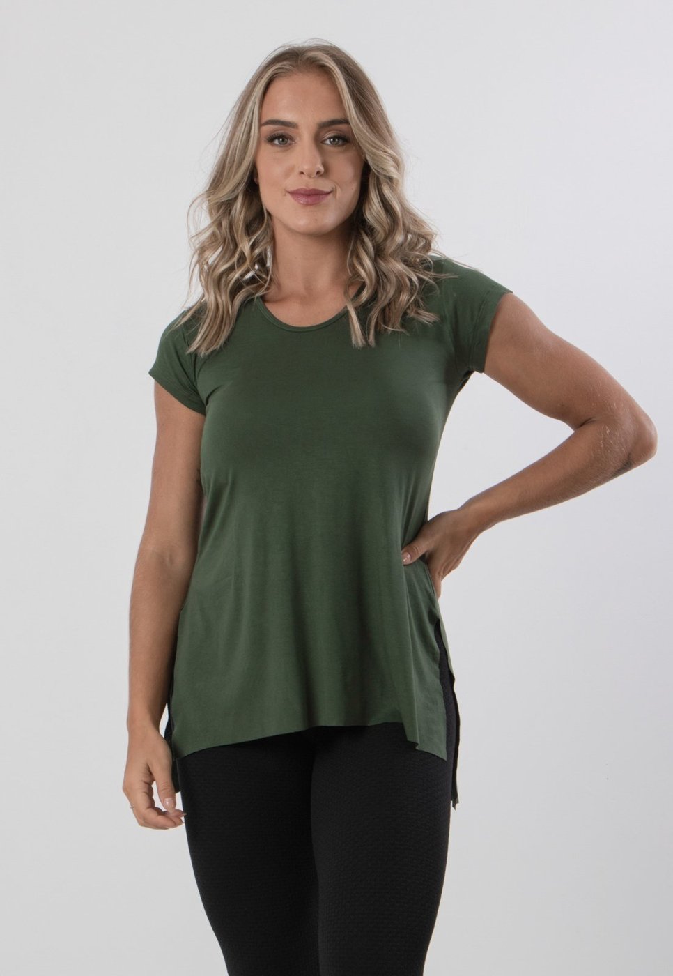 Imagem principal Blusa Manga Curta Diluxo Sobre Legging azul Diluxo azul