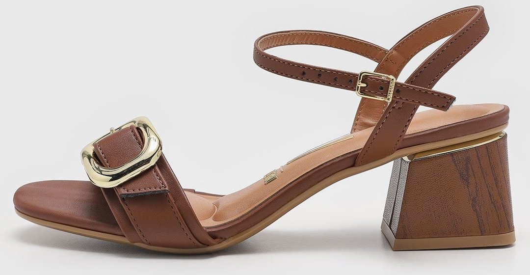 Sandália Feminina Vizzano Salto Grosso