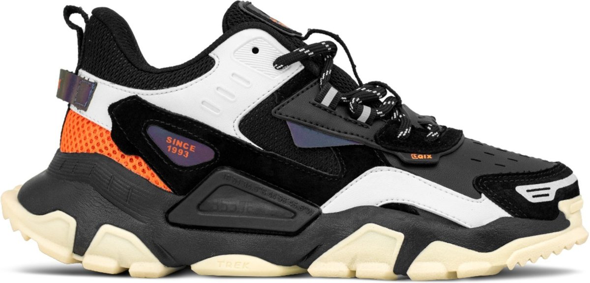 Imagem principal Tênis Qix Unissex Sintético Trek Branco preto Qix preto