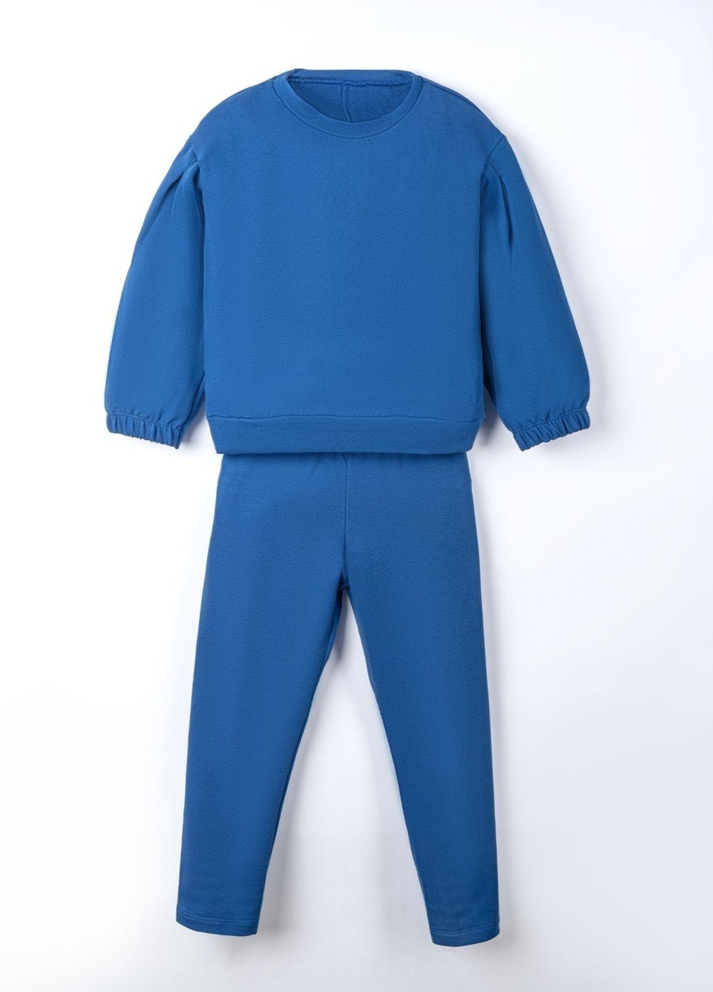 Imagem principal Infantil - Conjunto Bugbee Menina Camiseta Manga Longa e Calça Molecotton Gola Redonda Lápis azul Bugbee azul