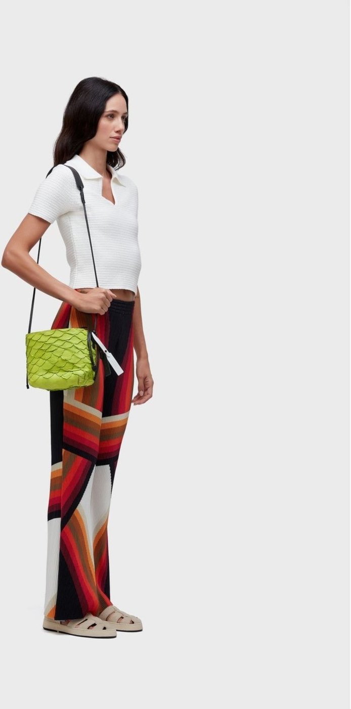 Imagem principal Calça reta plisse onda preto preto