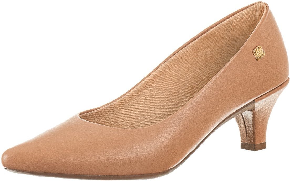 Imagem principal Scarpin Feminino GiGiL Bico Fino Salto Baixo Nude bege/nude nude Gigil bege/nude nude