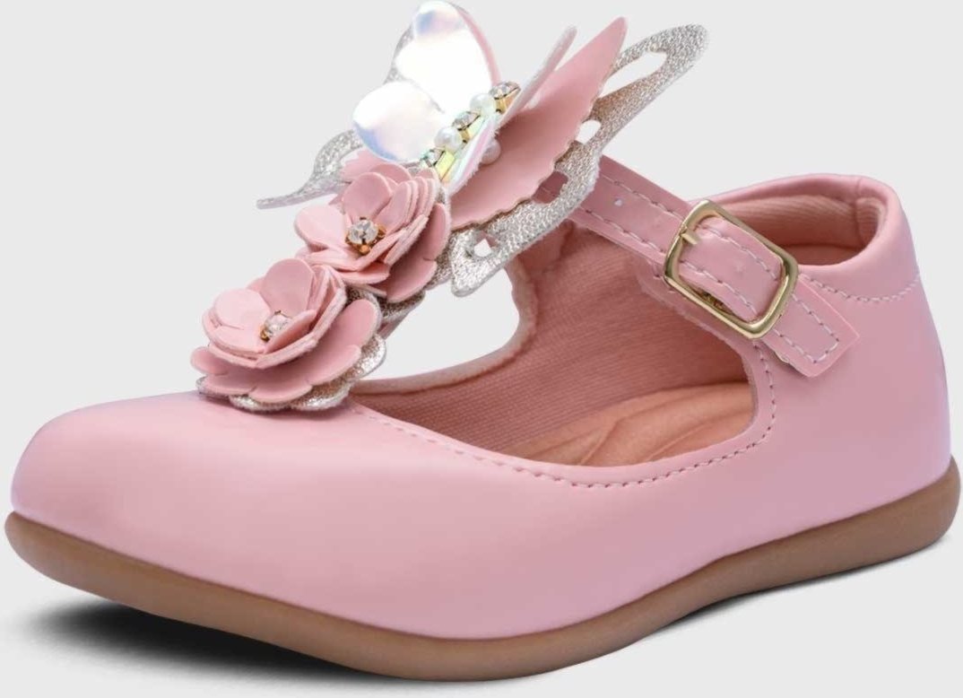 Imagem principal Infantil - Sapatilha Salomé Menina Borboleta Flores Pópidí rosa Pópidí rosa