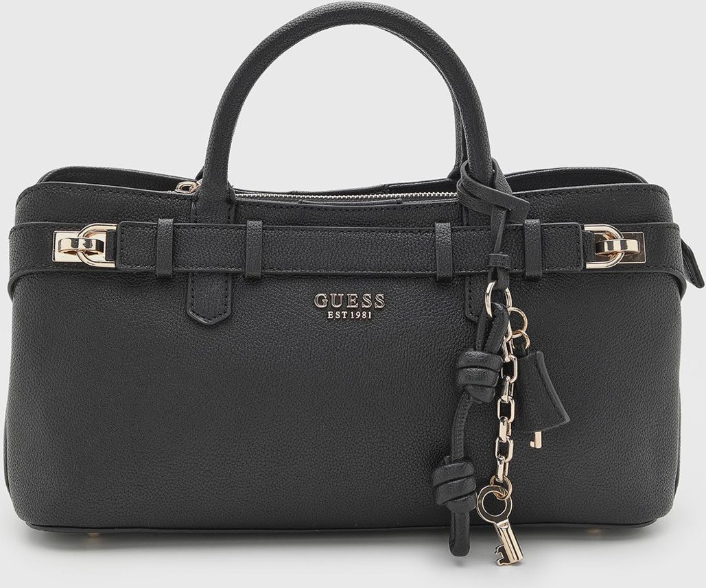 Imagem principal Bolsa Feminina Guess Grande Detalhe Metálico Preta preto preto