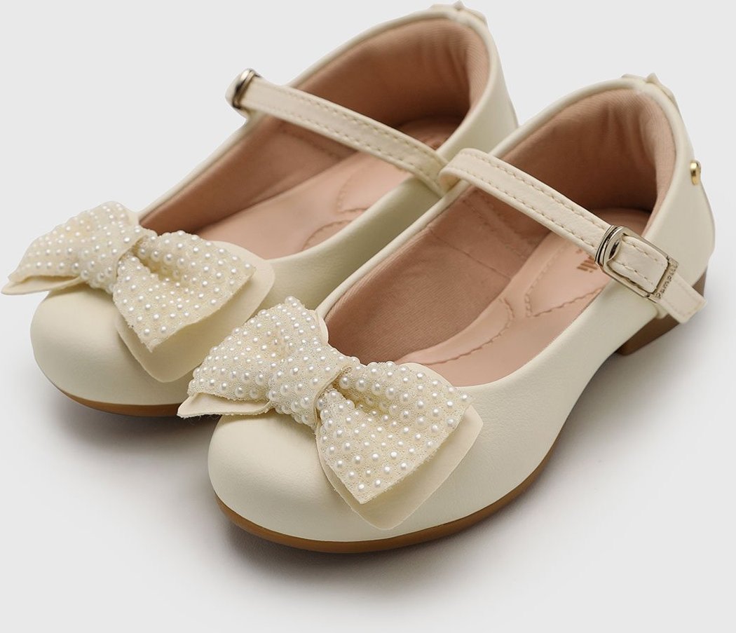 Imagem principal Infantil - Sapatilha Pampili Angel 10 Laço Pérola bege Pampili bege