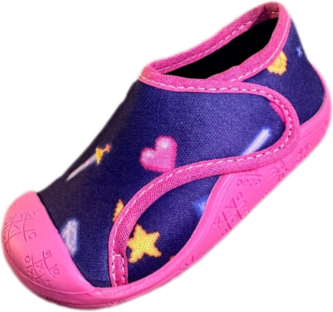 Imagem principal Infantil - Tênis meia Solzim calce fácil Roxo coração preto Solzim preto