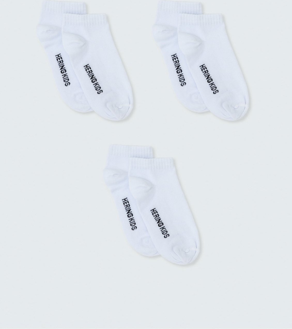 Kit Com 3 Pares De Meia Unissex Cano Curto