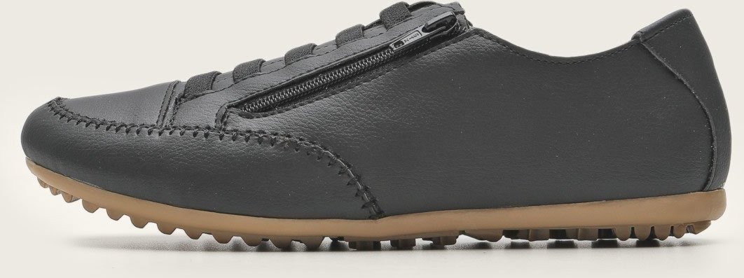 Tênis Sapatênis Feminino Casual Com Zíper Confort