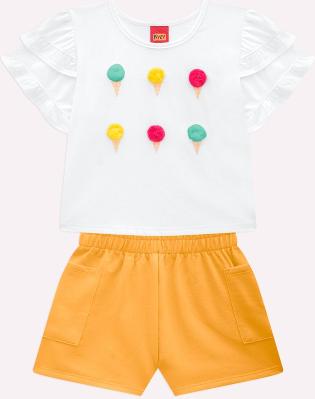 Imagem principal Infantil - Conjunto Menina Sorvetes Kyly azul marinho Kyly azul marinho