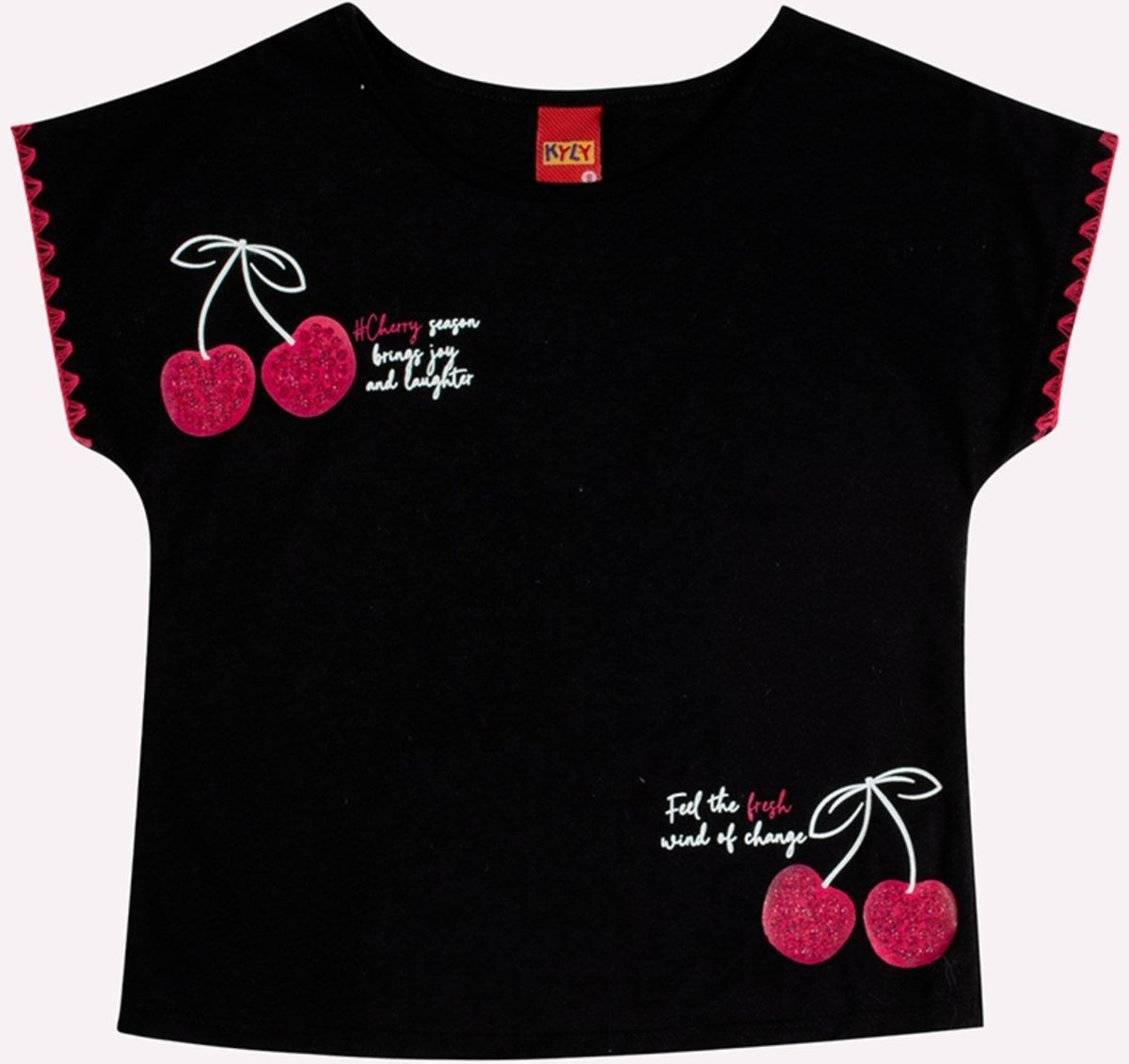 Imagem principal Infantil - Blusa Menina Cerejas Kyly verde Kyly verde