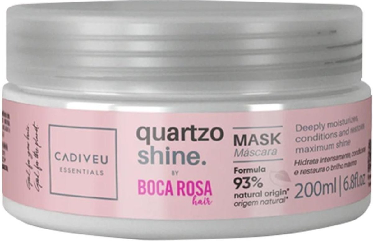 Imagem principal Cadiveu Essentials Boca Rosa Quartzo Shine Máscara 200ml Cadiveu Professional incolor rosa Cadiveu Professional incolor rosa