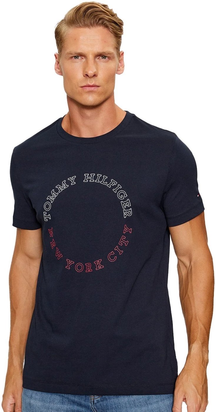 Imagem principal Camiseta Tommy Hilfiger Masculina Monotype Roundle Logo azul marinho Tommy Hilfiger azul marinho