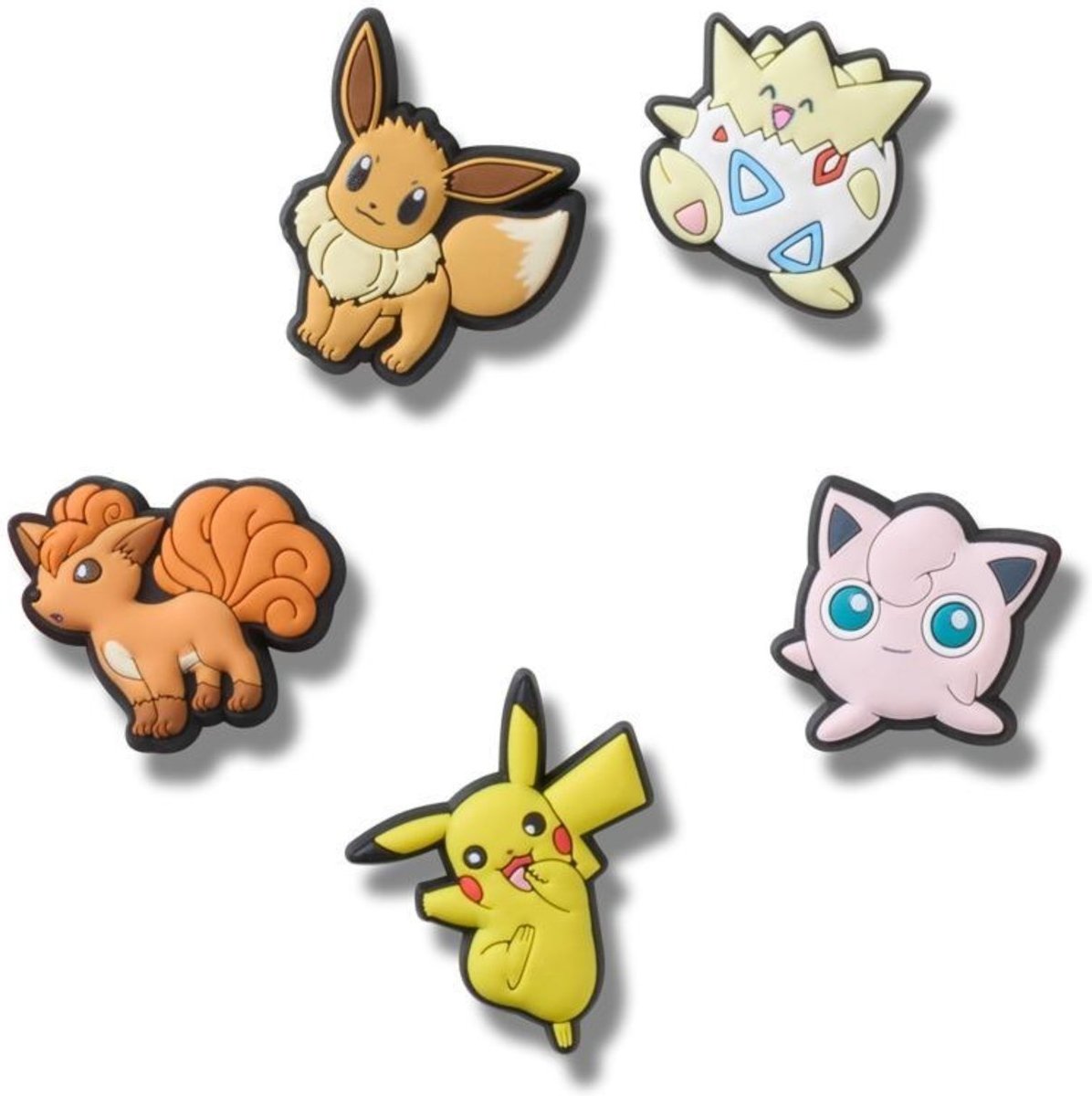 Infantil - Jibbitz™ pokemon personagens pack com 5 peças unico
